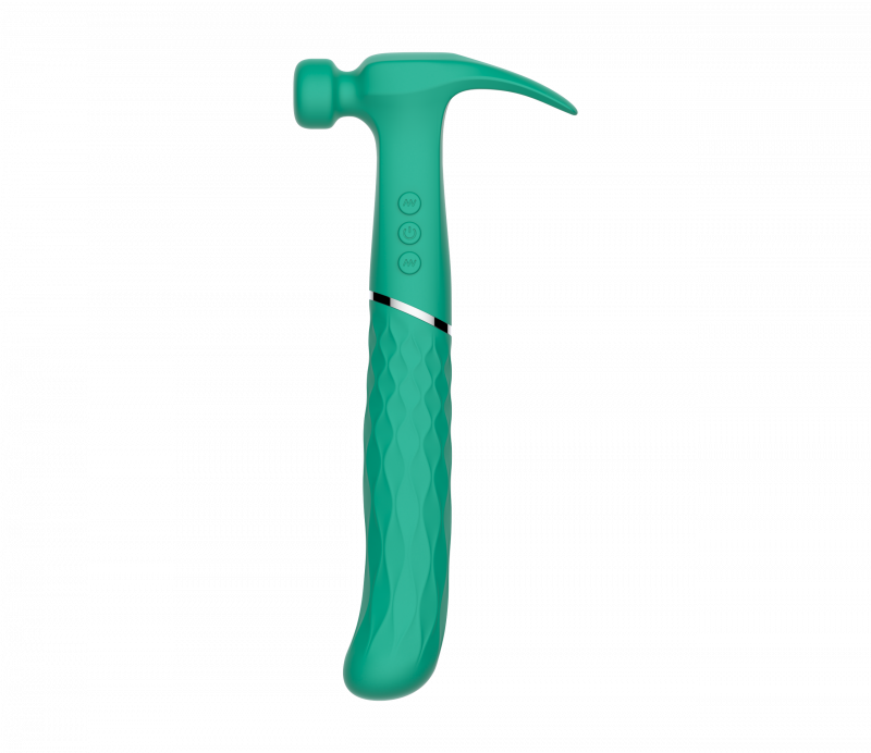 Вибратор-молоток "Love Hamma" двухсторонний, зеленый 